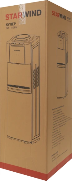 Кулер Starwind SW-1115EW напольный электронный белый