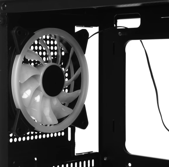 Корпус Aerocool Trinity Mini-G-BK v2 черный без БП mATX 6x120mm 1xUSB2.0 2xUSB3.0 audio bott PSU