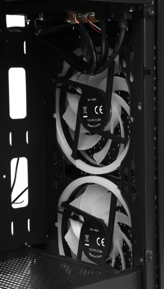 Корпус Aerocool Trinity Mini-G-BK v2 черный без БП mATX 6x120mm 1xUSB2.0 2xUSB3.0 audio bott PSU