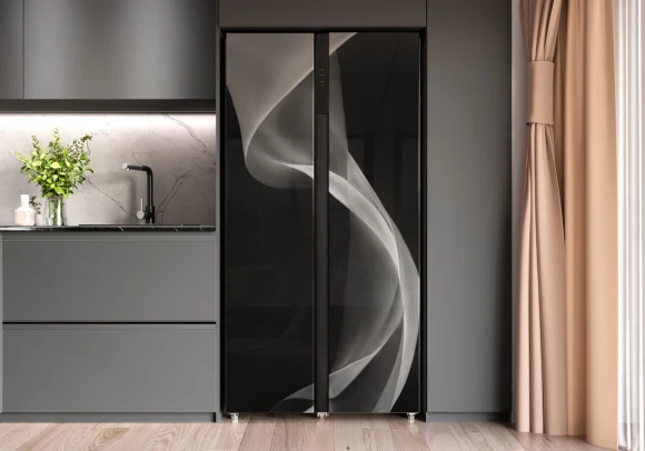 Холодильник Lex LSB530BLID WIND 2-хкамерн. черный/рисунок инвертер