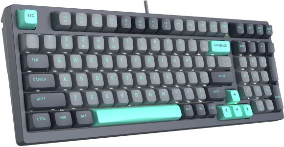 Клавиатура A4Tech FS300 механическая черный/серый USB for gamer LED (FS300 PANDA ROCK) кабель 1.8м