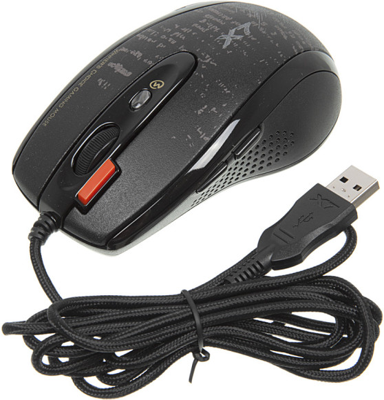 Мышь A4Tech V-Track F5 черный/рисунок оптическая 3000dpi USB 6but Мышь A4Tech V-Track F5 черный/рисунок оптическая 3000dpi USB 6but