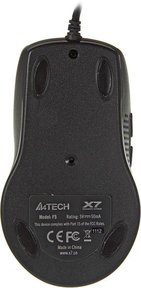 Мышь A4Tech V-Track F5 черный/рисунок оптическая 3000dpi USB 6but Мышь A4Tech V-Track F5 черный/рисунок оптическая 3000dpi USB 6but