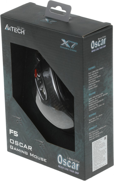 Мышь A4Tech V-Track F5 черный/рисунок оптическая 3000dpi USB 6but Мышь A4Tech V-Track F5 черный/рисунок оптическая 3000dpi USB 6but