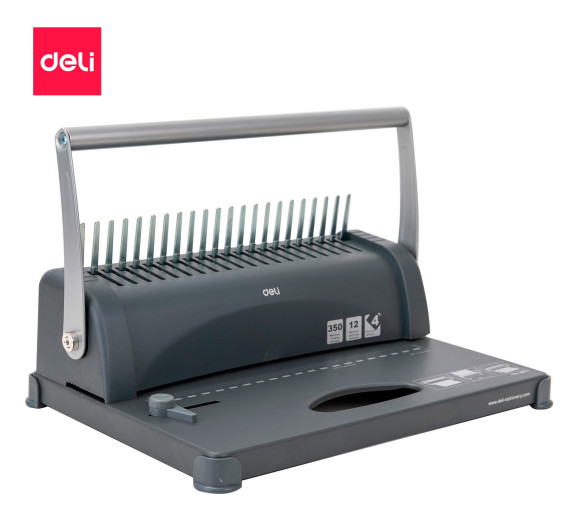 Переплетчик Deli Easy E3871 A4/перф.12л.сшив/макс.350л./пластик.пруж. (10-16мм) Переплетчик Deli Easy E3871 A4/перф.12л.сшив/макс.350л./пластик.пруж. (10-16мм)
