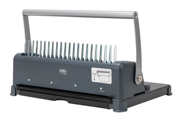 Переплетчик Deli Easy E3871 A4/перф.12л.сшив/макс.350л./пластик.пруж. (10-16мм) Переплетчик Deli Easy E3871 A4/перф.12л.сшив/макс.350л./пластик.пруж. (10-16мм)