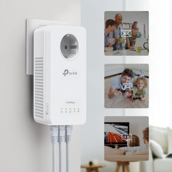 Сетевой адаптер Powerline TP-Link TL-WPA8631P Gigabit Ethernet