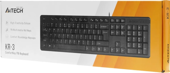 Клавиатура A4Tech KR-3 черный USB Клавиатура A4Tech KR-3 черный USB