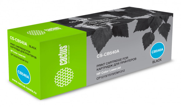 Картридж лазерный Cactus CS-CB540A CB540A черный (2200стр.) для HP CLJ CP1215/1515/CM1312 Картридж лазерный Cactus CS-CB540A CB540A черный (2200стр.) для HP CLJ CP1215/1515/CM1312