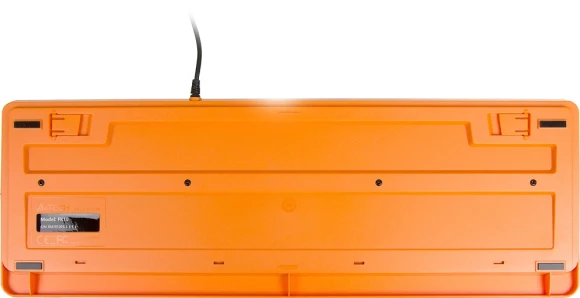 Клавиатура A4Tech FK10 черный/оранжевый USB (FK10 ORANGE) кабель 1.5м