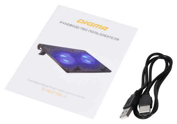 Подставка для ноутбука Digma D-NCP156-2 15.6"360x260x27мм 2xUSB 2x 120ммFAN 650г черный Подставка для ноутбука Digma D-NCP156-2 15.6"360x260x27мм 2xUSB 2x 120ммFAN 650г черный