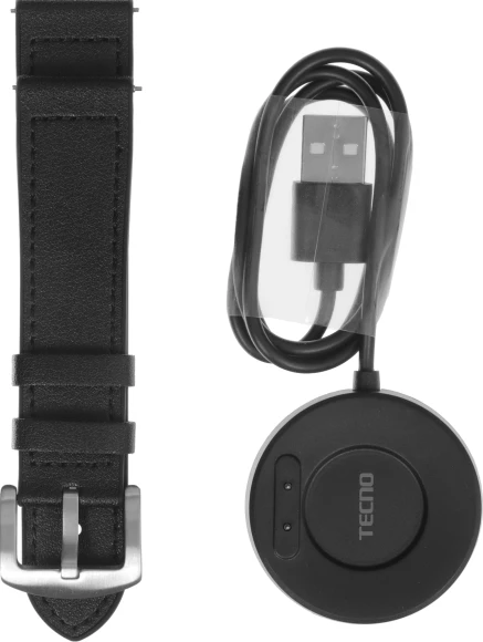 Смарт-часы Tecno Watch GT 1.504" AMOLED корп.черный рем.черный (WGT01)