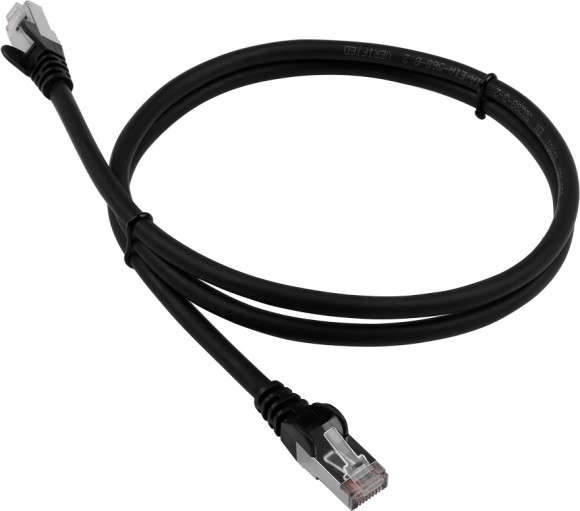 Патч-корд Lanmaster LAN-PC45/S6-2.0-BK FTP вилка RJ-45-вилка RJ-45 кат.6 2м чёрный LSZH (уп.:1шт)