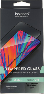 Защитное стекло для экрана BoraSCO прозрачный для Apple iPhone 15 Plus 2.5D антиблик. 1шт. (72402) Защитное стекло для экрана BoraSCO прозрачный для Apple iPhone 15 Plus 2.5D антиблик. 1шт. (72402)