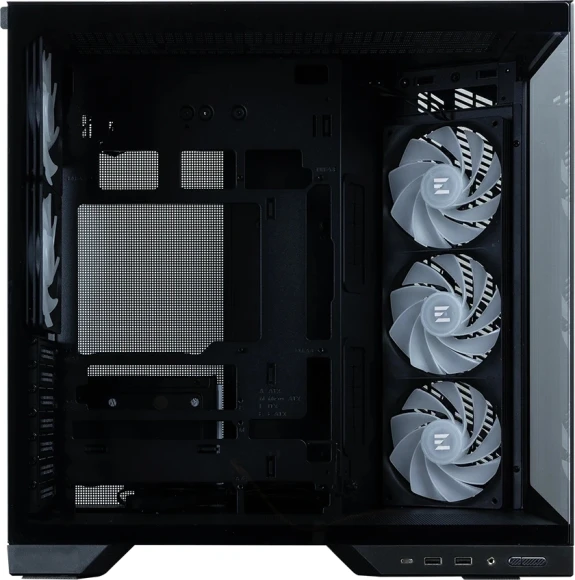 Корпус Zalman D50 черный без БП ATX 6x120mm 4x140mm 2xUSB3.0 audio bott PSU