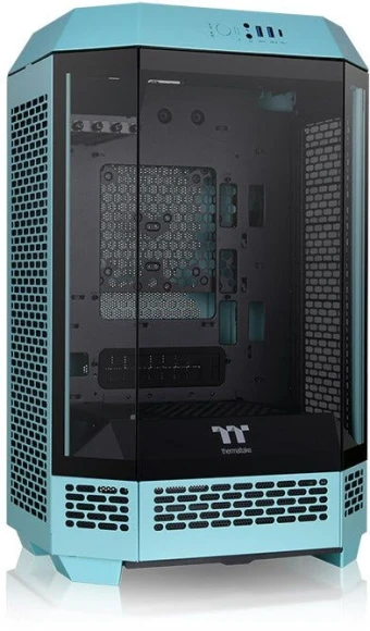 Корпус Thermaltake The Tower 300 Turquoise голубой без БП mATX 8x120mm 6x140mm 2xUSB3.0 audio bott PSU Корпус Thermaltake The Tower 300 Turquoise голубой без БП mATX 8x120mm 6x140mm 2xUSB3.0 audio bott PSU