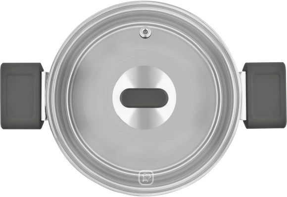 Кастрюля Rondell Quadro RDS-1597 5.1л. d=24см (с крышкой) стальной