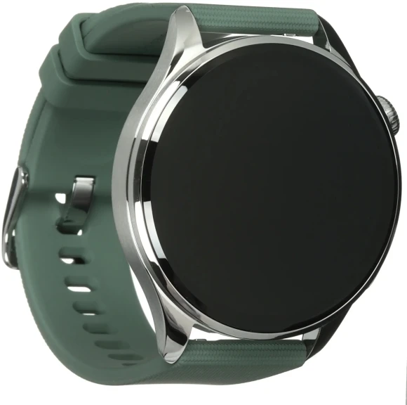 Смарт-часы Xiaomi Watch 5 47мм 1.54" AMOLED корп.серебристый рем.зеленый разм.брасл.:135-205мм (BHR07WPGL)