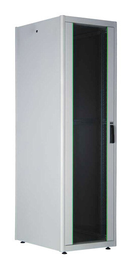 Шкаф коммутационный Lande DYNAmic Basic (LN-DB22U6080-LG-BAAA) напольный 22U 600x800мм пер.дв.стекл задн.дв.стал.лист направл.под закл.гайки 600кг серый 43кг 1125мм IP20 сталь