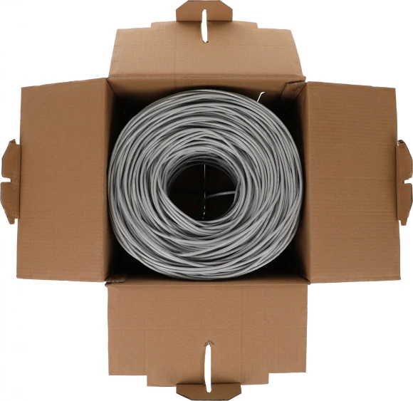 Кабель сетевой Buro BU-CCA-051 UTP 4 пары cat.5E solid 0.51мм CCA 305м серый