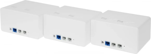Бесшовный Mesh роутер Mercusys Halo H90X(3-pack) AX6000 10/100/1000BASE-TX белый (упак.:3шт) Бесшовный Mesh роутер Mercusys Halo H90X(3-pack) AX6000 10/100/1000BASE-TX белый (упак.:3шт)