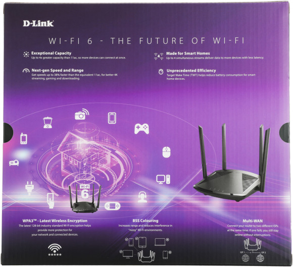 Маршрутизатор D-Link DIR-X1860/RU/R1A AC1800 10/100/1000BASE-T черный Маршрутизатор D-Link DIR-X1860/RU/R1A AC1800 10/100/1000BASE-T черный