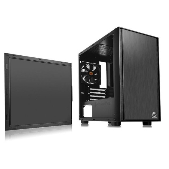 Корпус Thermaltake Versa H17 черный без БП mATX 2xUSB2.0 1xUSB3.0 audio bott PSU