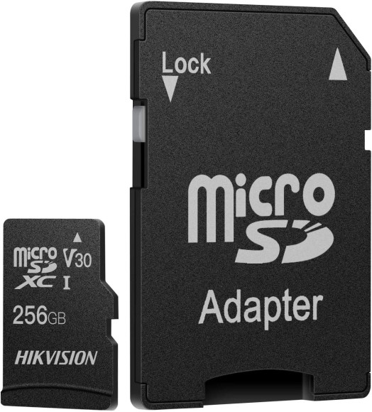 Флеш карта microSDXC 256GB Hikvision HS-TF-C1(STD)/256G/Adapter C1 V30 + adapter