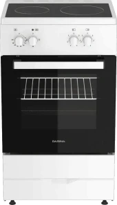 Плита Электрическая Darina 1F 5604 W белый стеклокерамика (без крышки)