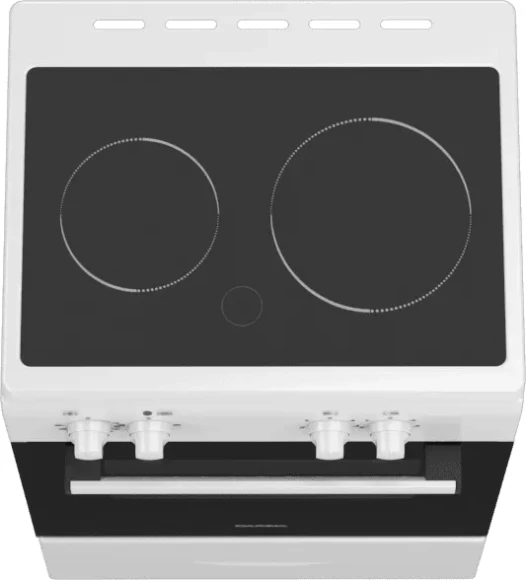 Плита Электрическая Darina 1F 5604 W белый стеклокерамика (без крышки)