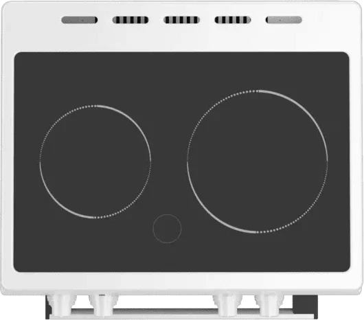 Плита Электрическая Darina 1F 5604 W белый стеклокерамика (без крышки)