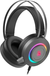 Наушники с микрофоном A4Tech Bloody G521S серый 2.3м мониторные USB оголовье (G521S) Наушники с микрофоном A4Tech Bloody G521S серый 2.3м мониторные USB оголовье (G521S)
