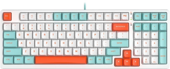 Клавиатура A4Tech Fstyler FS300 механическая белый USB for gamer LED (FS300 PANDA SNORKLENING) Клавиатура A4Tech Fstyler FS300 механическая белый USB for gamer LED (FS300 PANDA SNORKLENING)