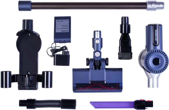 Пылесос Hyundai HYV-S7570 380Вт темно-синий/серебристый