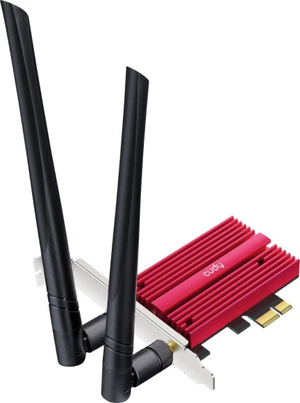 Сетевая карта Wi-Fi + Bluetooth Cudy WE9300S BE9300 PCI Express x1 (ант.внеш.съем) 2ант. Сетевая карта Wi-Fi + Bluetooth Cudy WE9300S BE9300 PCI Express x1 (ант.внеш.съем) 2ант.