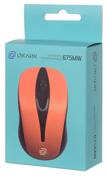 Мышь Оклик 675MW черный/оранжевый оптическая 1200dpi беспров. USB для ноутбука 3but (1025920) Мышь Оклик 675MW черный/оранжевый оптическая 1200dpi беспров. USB для ноутбука 3but (1025920)