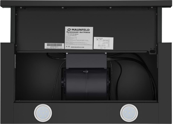 Вытяжка встраиваемая Maunfeld VS Fast 60 черный управление: кулисные переключатели (1 мотор) Вытяжка встраиваемая Maunfeld VS Fast 60 черный управление: кулисные переключатели (1 мотор)