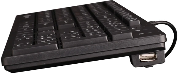 Клавиатура Оклик 520M2U черный/черный USB slim Multimedia Клавиатура Оклик 520M2U черный/черный USB slim Multimedia