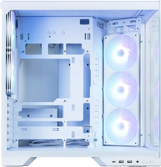 Корпус Zalman D50 белый без БП ATX 6x120mm 4x140mm 2xUSB3.0 audio bott PSU