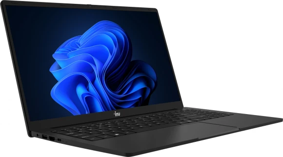 Ноутбук IRU Strato 15ALI Core i3 1215U 8Gb SSD256Gb Intel UHD Graphics 15.6" IPS FHD (1920x1080) FreeDOS black WiFi BT Cam 6000mAh (2058924)