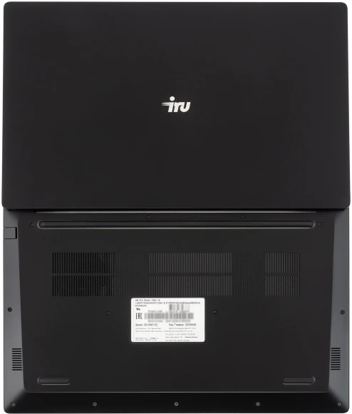 Ноутбук IRU Strato 15ALI Core i3 1215U 8Gb SSD256Gb Intel UHD Graphics 15.6" IPS FHD (1920x1080) FreeDOS black WiFi BT Cam 6000mAh (2058924)