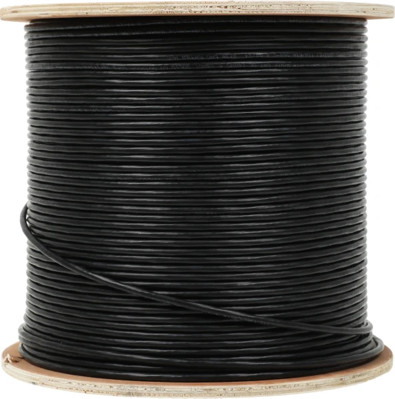 Кабель информационный ITK LC3-C5E04-139 кат.5E UTP 4 пары 24AWG LDPE внешний 305м черный Кабель информационный ITK LC3-C5E04-139 кат.5E UTP 4 пары 24AWG LDPE внешний 305м черный