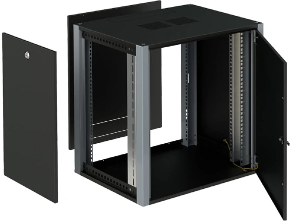 Шкаф коммутационный Sysmatrix (WP 6409.920 ) настенный 9U 600x450мм пер.дв.металл 2 бок.пан. 60кг черный 300мм 17кг 450мм IP20 металл Шкаф коммутационный Sysmatrix (WP 6409.920 ) настенный 9U 600x450мм пер.дв.металл 2 бок.пан. 60кг черный 300мм 17кг 450мм IP20 металл