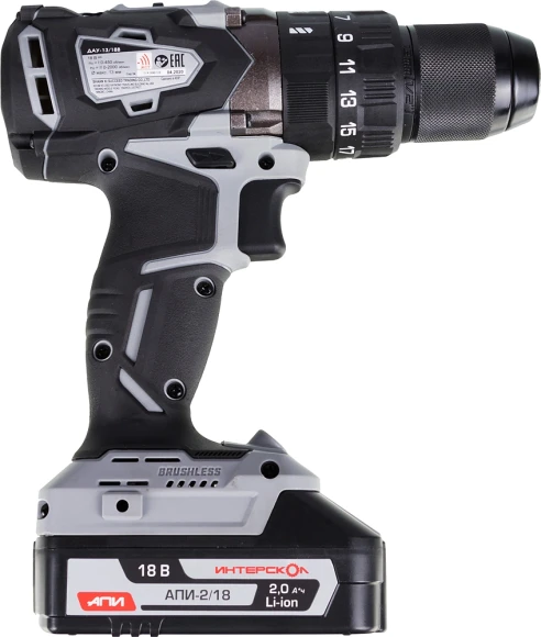 Дрель-шуруповерт Интерскол ДАУ-13/18В аккум. патрон:быстрозажимной (кейс в комплекте) (574.2.2.70) Дрель-шуруповерт Интерскол ДАУ-13/18В аккум. патрон:быстрозажимной (кейс в комплекте) (574.2.2.70)