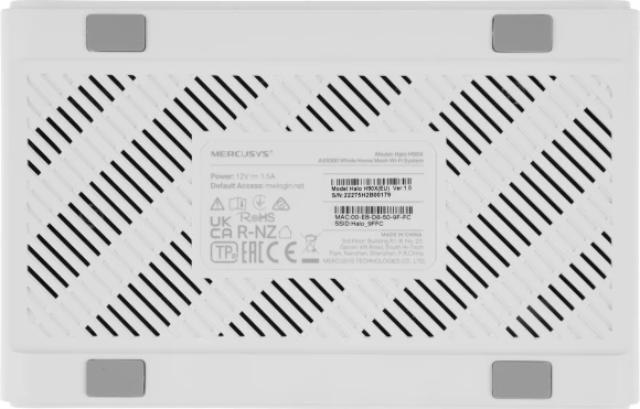 Бесшовный Mesh роутер Mercusys Halo H90X(2-pack) AX6000 10/100/1000BASE-TX белый (упак.:2шт) Бесшовный Mesh роутер Mercusys Halo H90X(2-pack) AX6000 10/100/1000BASE-TX белый (упак.:2шт)