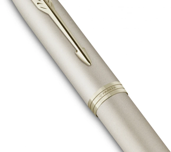 Ручка перьев. Parker IM Monochrome F328 (2172953) Champagne PVD F сталь нержавеющая подар.кор.
