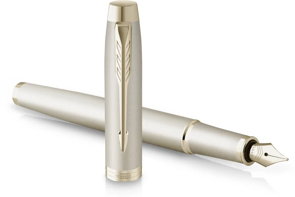 Ручка перьев. Parker IM Monochrome F328 (2172953) Champagne PVD F сталь нержавеющая подар.кор.