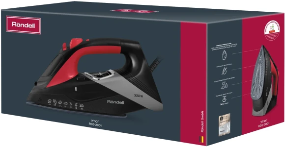 Утюг Rondell RDE-2001 3050Вт черный Утюг Rondell RDE-2001 3050Вт черный
