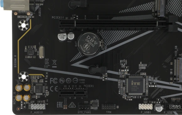 Материнская плата Gigabyte B550M K Soc-AM4 AMD B550 4xDDR4 mATX AC`97 8ch(7.1) GbLAN RAID+HDMI+DP Материнская плата Gigabyte B550M K Soc-AM4 AMD B550 4xDDR4 mATX AC`97 8ch(7.1) GbLAN RAID+HDMI+DP