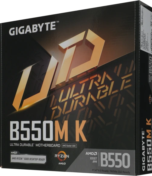 Материнская плата Gigabyte B550M K Soc-AM4 AMD B550 4xDDR4 mATX AC`97 8ch(7.1) GbLAN RAID+HDMI+DP Материнская плата Gigabyte B550M K Soc-AM4 AMD B550 4xDDR4 mATX AC`97 8ch(7.1) GbLAN RAID+HDMI+DP
